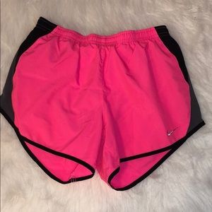 Hot pink nike dri-fit shorts